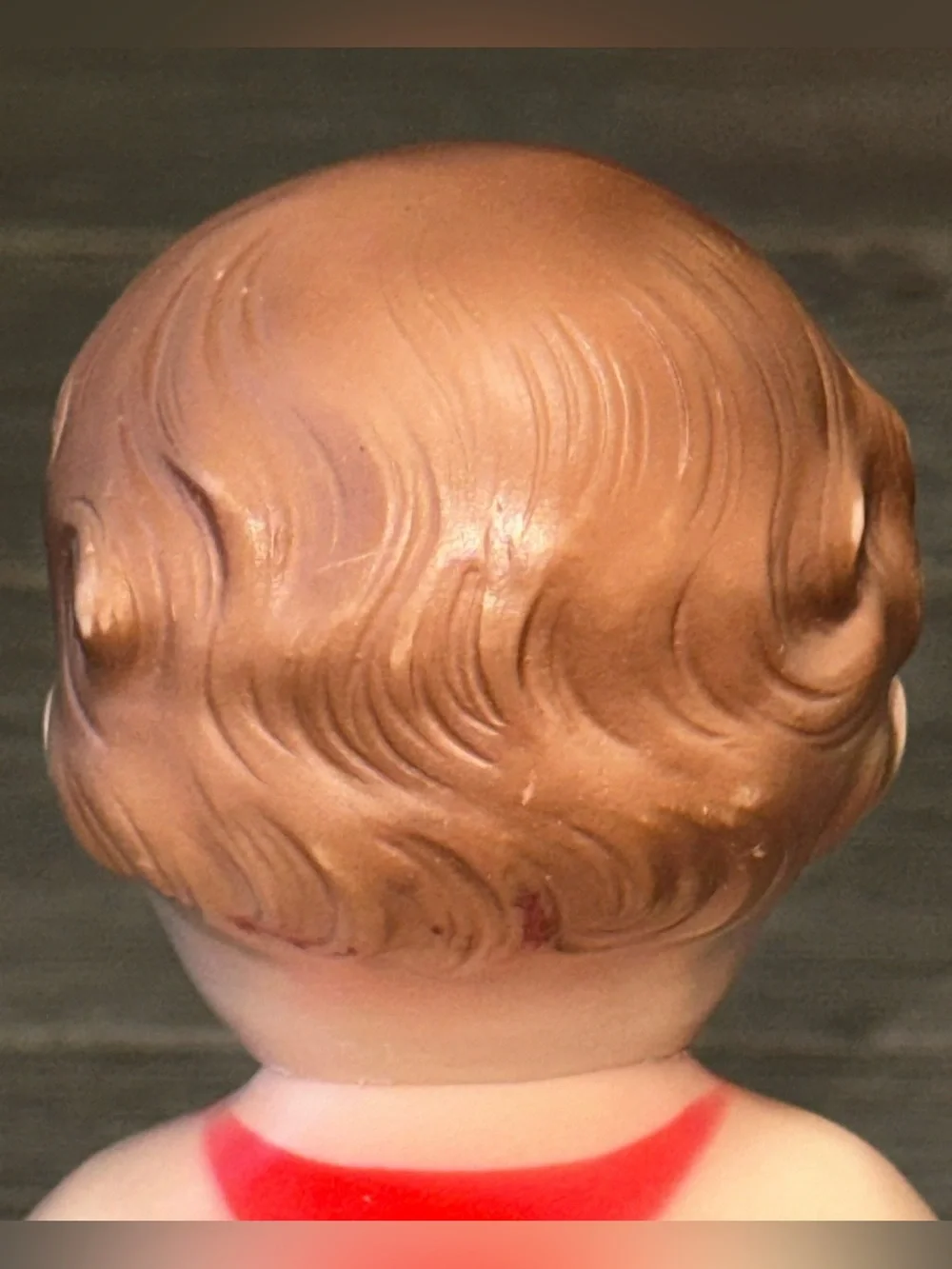 Vintage 1956 The Sun Rubber Co. Girl Doll Light Brown Wavy Hair Green Eyes
